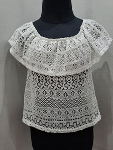 Lace Off Shoulder Crop (Small)