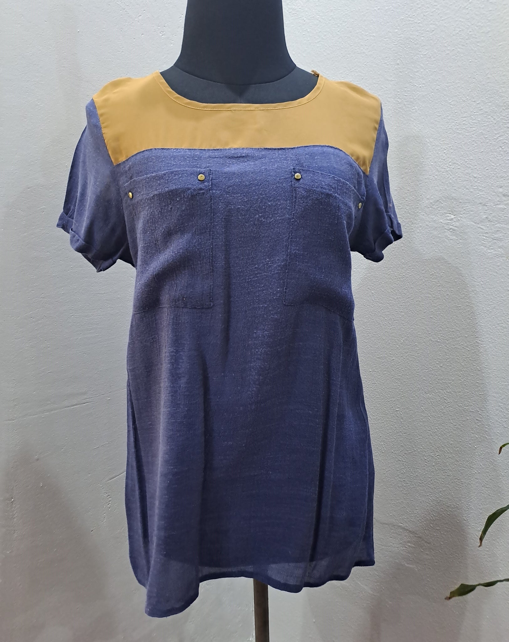 Colour Block Casual Top (Small)