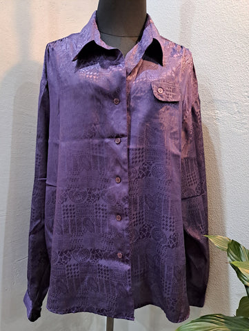 Satin Patterned Shirt (XLarge)