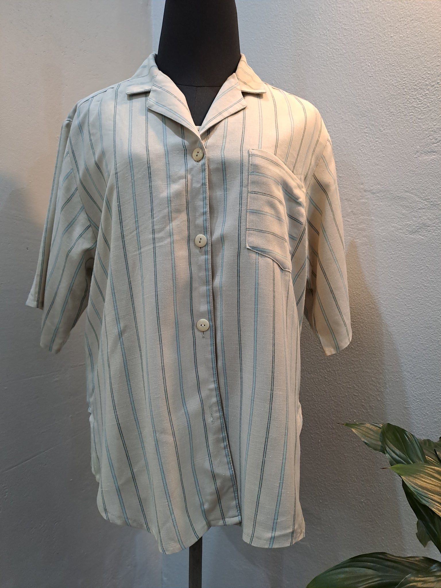 Linen Shirt with Under Top (XL)