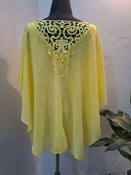 Lace Back Batwing Top (Small)