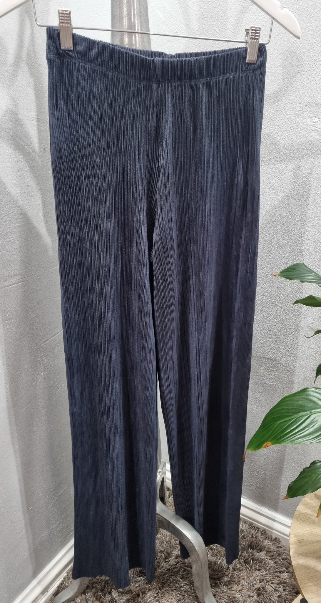 Crushed Wide Leg Pants (XSmall)