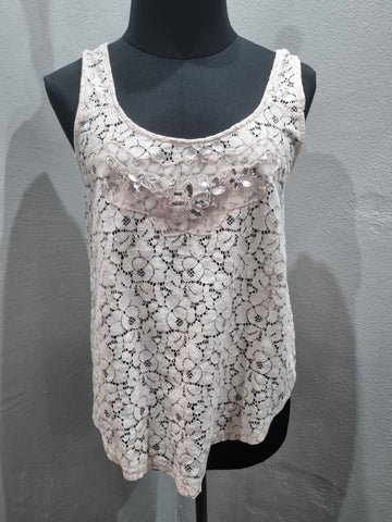 Sleeveless Lace Top (Small)