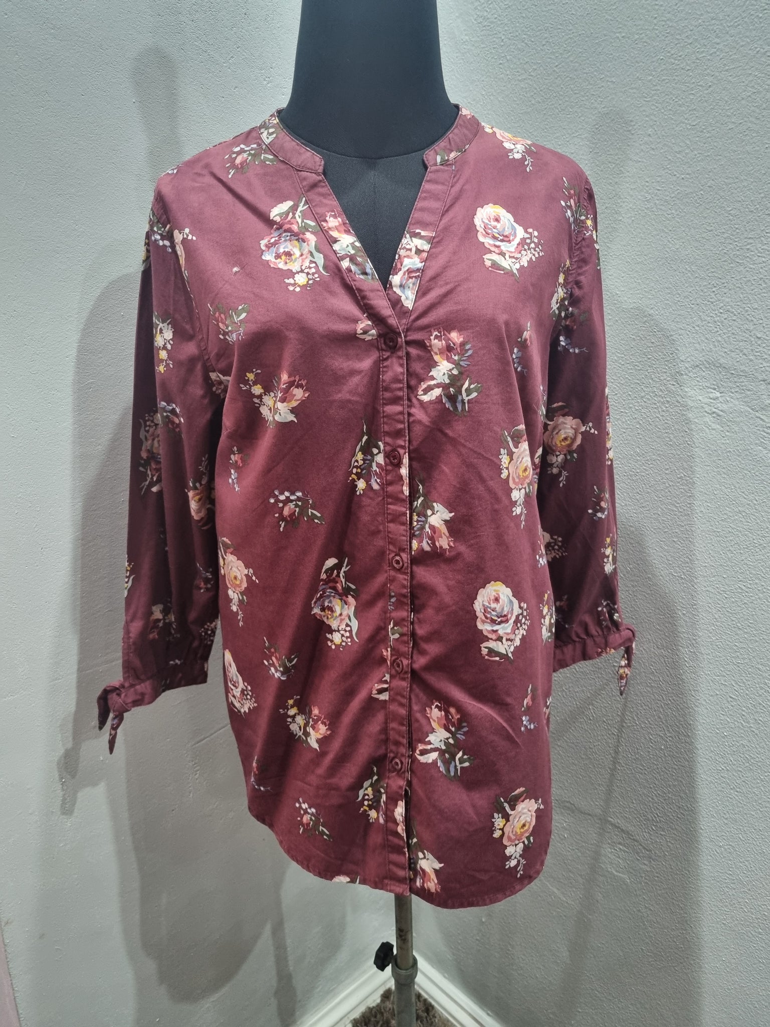 Floral Cotton Shirt (Small)