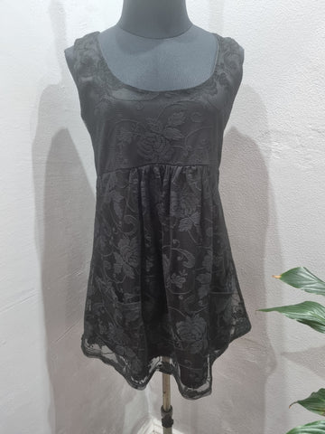 Lace Babydoll Mini Dress (Small)