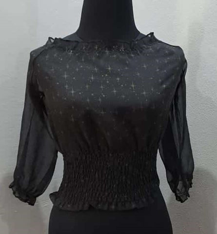 Sheer Sparkles Top (Medium)