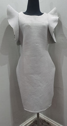 Striped Bodycon Dress (XL)