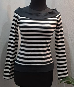 Striped Off Shoulder Top (Medium)