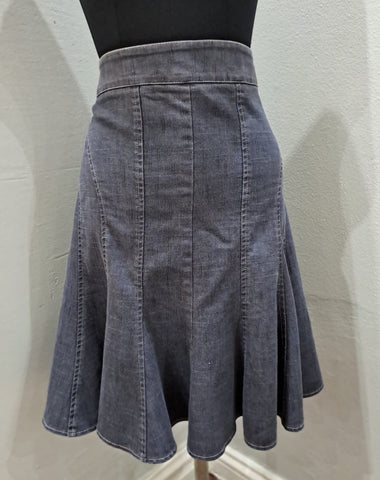 Denim Flare Skirt (16/40)