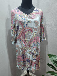 Paisley Print Tunic Top (Medium)