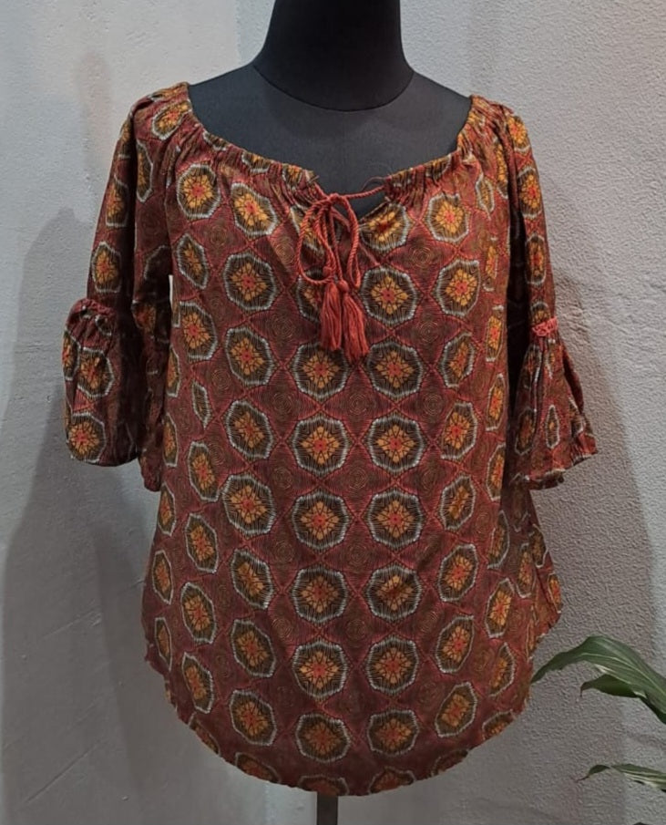 Bell Sleeve Off Shoulder Top (Medium)