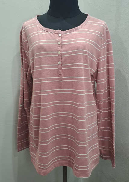 Striped Long Sleeve Top (2XL)