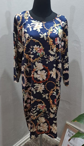 Floral Shift Dress (Large)