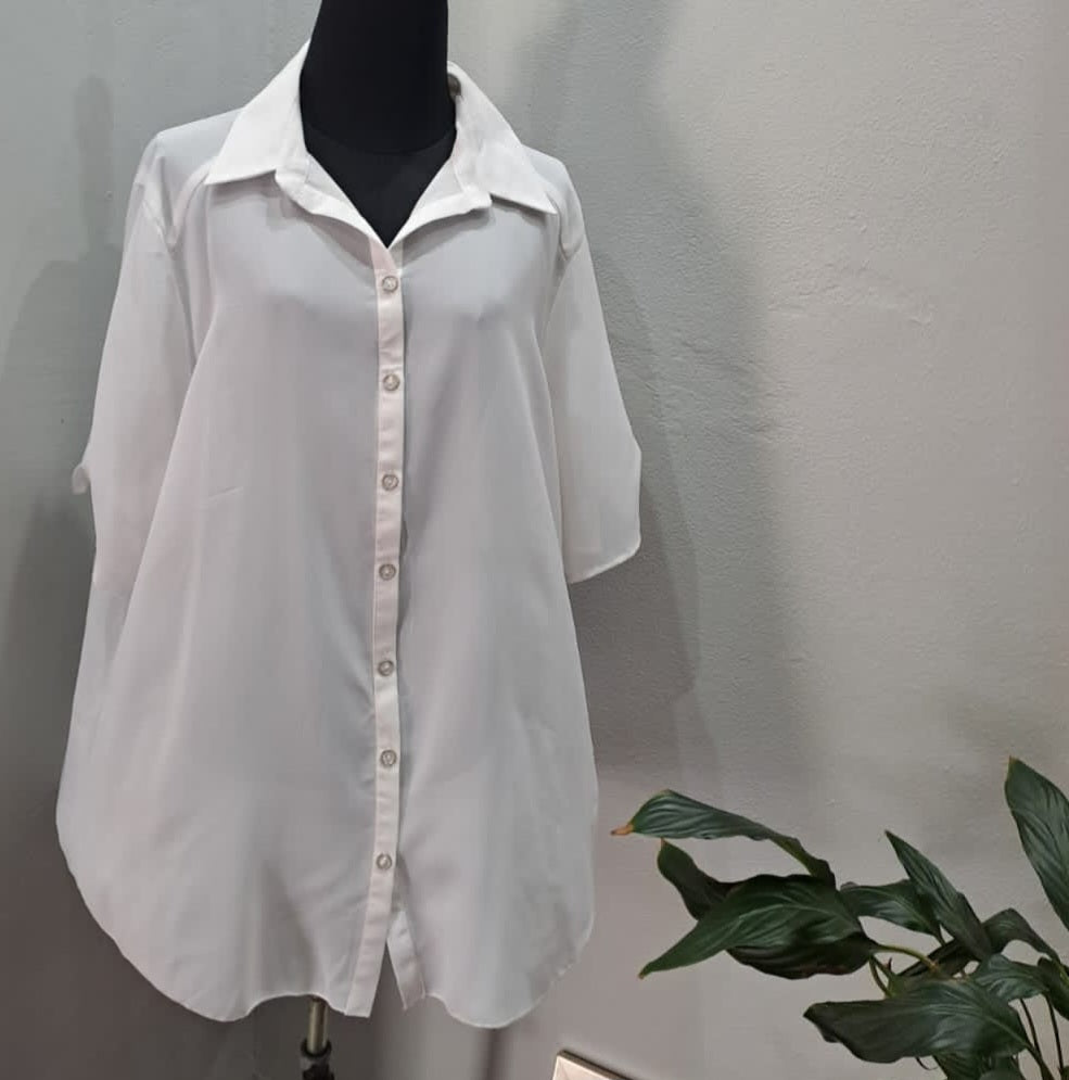 Button Up Chiffon Shirt (18/42)