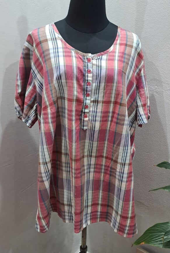 Cotton Check Shirt (2XL)