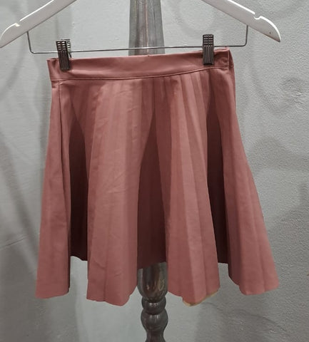 Pleather Pleated Skirt (4/28)