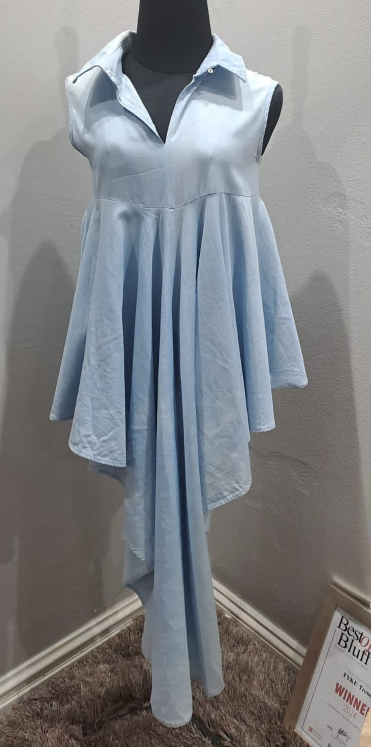 High/Low Denim Top (Small)
