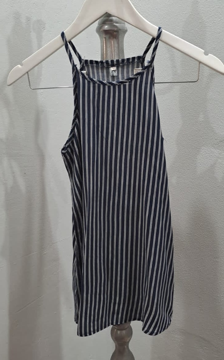 Striped Strappy Cami Top (XS)