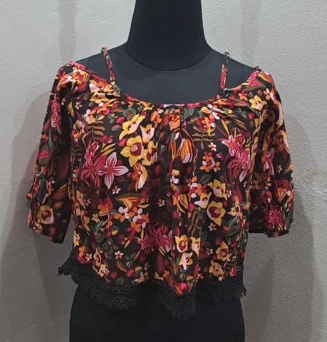 Cold Shoulder Crop Top (XS)