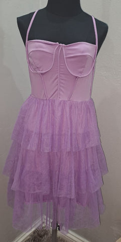 Tiered Mesh Dress (Large)
