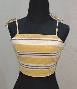 Linen Crop Cami Top (XS)