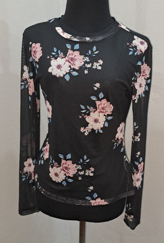 Floral Mesh Top (12/36)