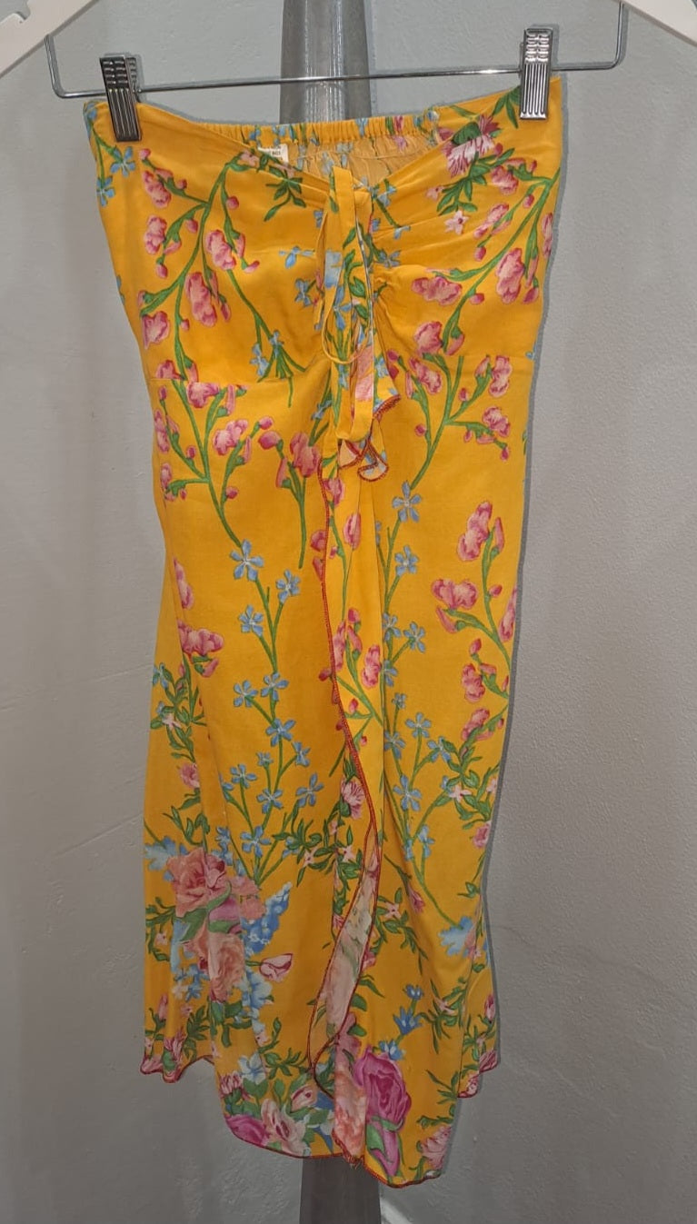 Strapless Floral Dress (Small)