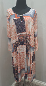 Patterned Stretchy Shift Dress (20/44)