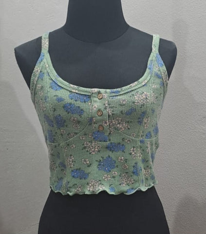Cotton On Floral Crop Cami Top (Small)