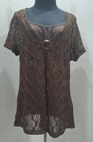 Double Layer Knit Top (XL)