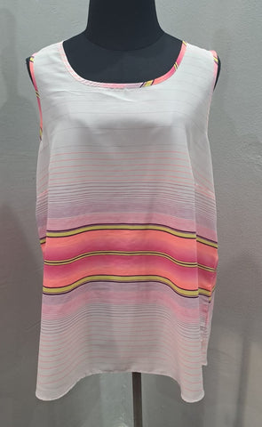 Striped Sleeveless Top (XL)