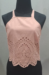 A&F Anglaise Crop Top (Small)