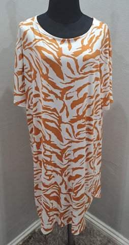 Patterned Slip On Dress (Large)