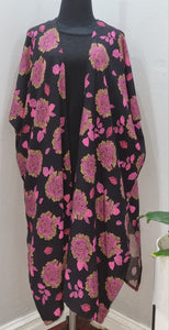 Floral Kimono (Small fits up to 40)