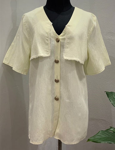 Vintage Square Collar Shirt (Large)