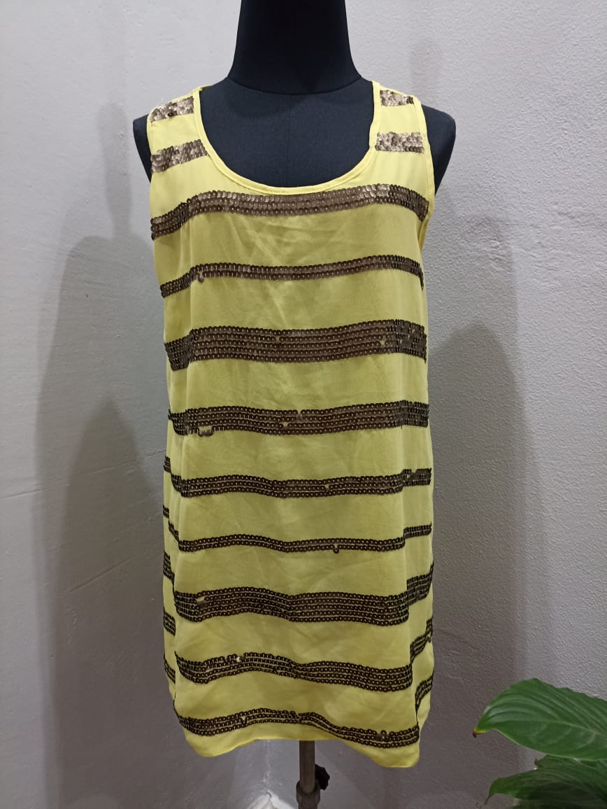 Chiffon Sequence Top (Large)