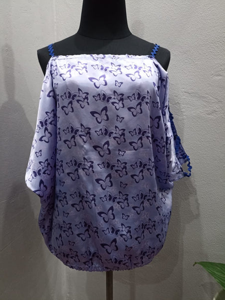 Cold Shoulder Butterfly Top (Medium)