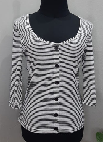 Striped Button Top (Medium)