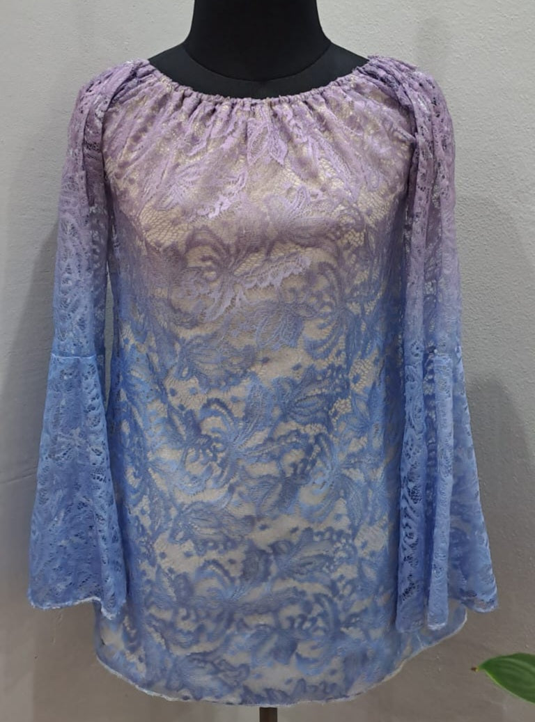 Flare Sleeve Lace Top (Small)