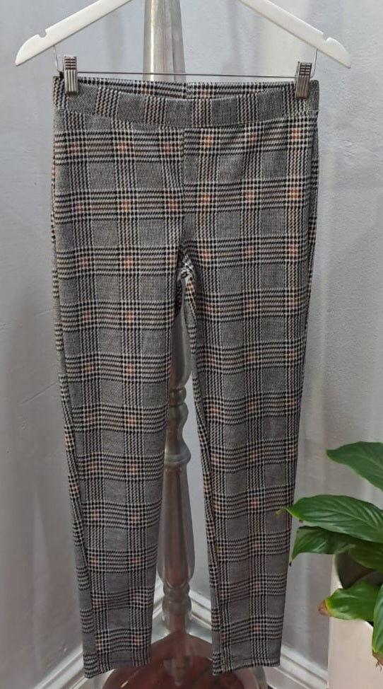 Houndstooth Ponte Leggings (Small)